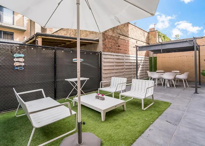 Gelijkvloers App Met Ruim Terras Op 1 Min Zee Lägenhet Blankenberge