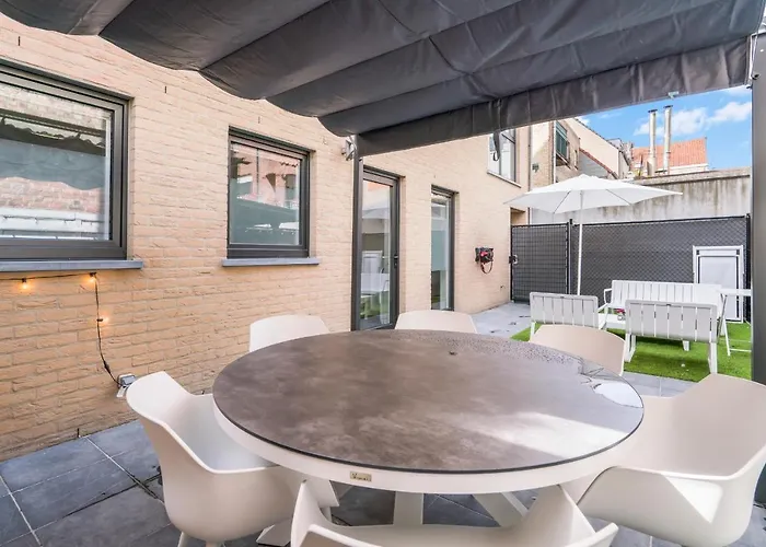 Lägenhet Gelijkvloers App Met Ruim Terras Op 1 Min Zee *